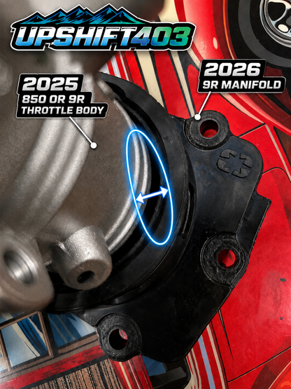 2026 -2027  9R Only Throttle Body Relocate Kit Trail or Mountain Models